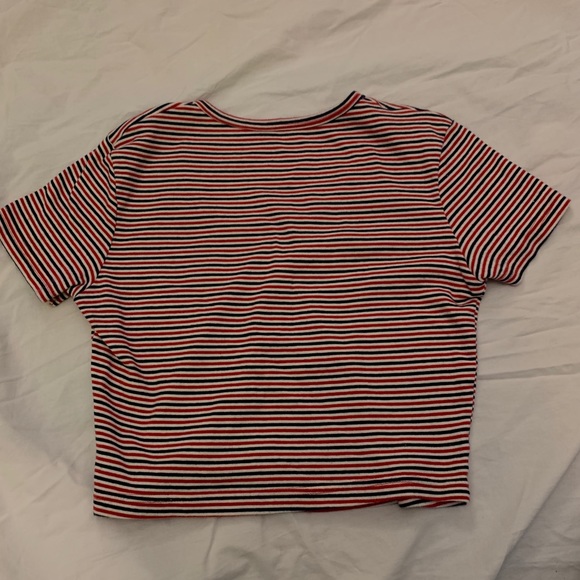 American Apparel Striped Crop Top - Picture 3 of 5